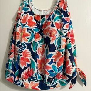 MAXINE Women's Blouson Tankini Top - Size 18 - NWT